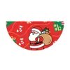 Transfronteiriço Novo Produto Forma de Leque Semicírculo 2025 Natal Personagem de Desenho Animado Festa Decoração Bandeira Cortina de Porta Cobertura de Porta Banner de Porta