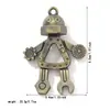 Colgante de Robot de Aleación Móvil Retro Accesorios de Joyería DIY Colgante Creativo para Collar Llavero