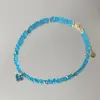 Colar INS Doce Fresco de Cobre com Zircônia em Forma de Coração Corrente de Clavícula com Contas de Cristal de Luxo Leve Feito à Mão Colar Europeu e Americano de Aço Inoxidável