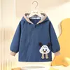 Roupas de exterior infantis para outono e inverno, jaqueta de plumas para crianças mais velhas, roupas de exterior resistentes a manchas e repelentes à água, roupas estilosas e práticas para meninos