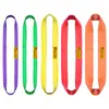 Cinta de Elevación Nacional Estándar Plana en Forma de Anillo de Color, Eslinga Plana en Forma de Anillo, Cable de Elevación para Grúa Industrial, Forma Redonda Engrosada