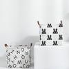 Cesta para ropa sucia impermeable de la serie ins, cesta de almacenamiento plegable de algodón y lino, cesta de estilo nórdico, cesta para guardar ropa de tela.