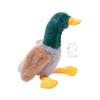 Juguete de peluche para perro con sonido transfronterizo, de piel roja y verde, con sonido interactivo y resistente a las mordeduras.