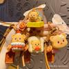 Llavero Colgante Serie Comida DIY Oso de Mantequilla Genuino Lindo Oso Postre Llavero