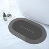 Diatom Mud Estofado Absorvente de Água Banheiro Luz Tapete de Luxo Carpete da Porta do Vaso Sanitário Tapete Antiderrapante Tapete para Pés