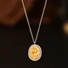 Collar Lele Jewelry para Mujer, Sencillo y Moderno, Estilo Europeo y Americano de Moda, Colgante Dorado, Minimalista, Cadena de Clavícula de Alta Gama