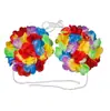 Accesorios para Disfraz de Halloween para Juegos Informales, Falda de Hierba Hawaiana para Adultos, Sujetador, Accesorios para Actuación de Baile en Fogata de Playa