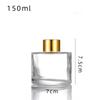 Botella de aromaterapia de vidrio de 100 ml Botella de vidrio romano de aromaterapia Blanco Cristal de 50 ml con tapa botella de aromaterapia en stock