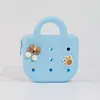 Bolsa de Monedas de Silicona Perforada para Mochila Hecha por Ti Mismo Bolsa Tote Pequeña para Niños Almacenamiento de Monedas Cable de Datos para Auriculares Dibujos Animados de Animales