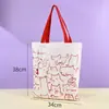 Bolsa de Lona Cultural e Criativa do Museu de Xi'An Guerreiros de Terracota Símbolo da Cidade Criativa Bolsa de Mão Lembrança de Viagem
