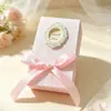 2026 Caja de Dulces de Alta Textura para Compromiso de Matrimonio al por Mayor Caja de Regalo para Dama de Honor Caja de Dulces Retro con Patrón de Piedra