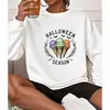 Moletom com Gola Redonda Temático de Halloween Adequado para Plataformas de E-commerce de Exportação Transfronteiriça com Estampa para Venda no Atacado de Peça Única