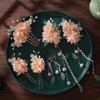 Buyao Hanfu Accesorios para el Cabello Estilo Antiguo Tocado Conjunto de Pasadores con Borlas Un Conjunto Completo Estilo Corte de Hada Accesorios para el Cabello de Disfraz Antiguo Accesorios Dropshipping
