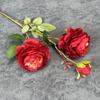 3 cabeça peônia flor artificial artesanal francês rosa casamento decoração de casa layout transfronteiriço enfeites de flores falsas atacado