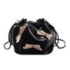 Lindo Bolso Pequeño para Mujer 2024 Nueva Moda Primavera y Verano Bolso Balde Casual Bolso con Lazo Bolso Bandolera