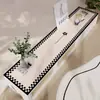 Alfombrilla de Mesa Simple de Cuero para Mueble de TV con un Toque de Lujo Ligero, Impermeable y a Prueba de Aceite, Cubierta para Aparador sin Lavado, Alfombrilla Protectora para Mesa de Zapatero