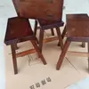 Liquidación Sin Montaje Taburete Pequeño Madera Maciza Taburete de Madera Pequeño Taburete Pequeño para el Hogar Taburete Bajo Taburete de Baile para Adultos Taburete de Madera para Dormitorio