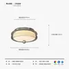 [Transfronteiriço] Luminária de Estudo, Luxo Leve Formato Redondo, Amiga dos Olhos para Quarto Principal, Luminária para Quarto de Crianças, Luminária de Teto para Quarto Estilo Bauhaus Minimalista