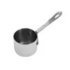 Taza de salsa estilo americano de acero inoxidable 304 con mango extendido, tazón de salsa engrosado para cocina occidental, teppanyaki, bistec y salsa de pimienta negra