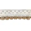 Nova Renda para Cortina 2023 Acabamento com Renda Estilo Creme Pompons Renda Tridimensional de Alto Padrão Feito à Mão DIY Longo