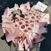 Presente de Dia das Mães 520 Dia dos Namorados, Buquê de Geleia de Ameixa, Flor de Sabão Eterna, Rosas, Presente de Dia dos Namorados Chinês para Aniversário da Namorada