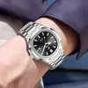 Labingji Popular Transfronterizo Reloj para Hombre de Gama Alta de Negocios Cristal Reloj de Cuarzo Tendencia Temperamento Reloj con Calendario Reloj para Hombre