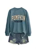 Amazon eBay sitio independiente casual cómoda elegante temporada de calabaza sudadera floral de calabaza para mujer
