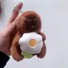 Celebridad de internet lindo capibara capibara colgante peluche juguete muñeca bolsa colgante llavero Muñeca Muñeca