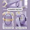 Un Juego de 2 Conjuntos de Pilates y Yoga - Círculo de Fitness de EVA y PVC y Pelota de Yoga Gruesa de 9.84 Pulgadas para Estiramiento Corporal y Ejercicio