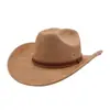 Aliexpress Amazon Chapéu de Aba Larga Masculino e Feminino Chapéu de Cowboy Camurça Macia Chapéu de Cavaleiro Chapéu de Jazz Aba de 9cm