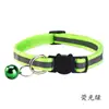 Collar Reflectante para Mascotas Collar Luminoso Collar para Gato Collar para Perro Collar con Cascabel Collar con Hebilla de Seguridad Estampado de Huella de Perro