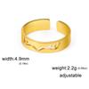 Diseño Nicho Transfronterizo Un Ciervo Tiene Tu Astas Anillo de Pareja Acero Inoxidable Anillo a Juego de Astas Abierto para Hombres y Mujeres