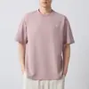 Camiseta de Manga Corta para Hombre Moomaike 210g Algodón de Peso Pesado Tacto Algodón Hombre Verano 2026 Nueva Camiseta Transpirable Top 75186