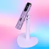 Mini Lâmpada de Unha Reta Portátil, Pequena Lâmpada Recarregável para Esmalte em Gel com Strass, Lâmpada de Cura Rotativa de 360 Graus