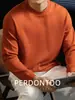 [Serie de Lujo Ligero] Algodón Modal Suave como una Nube Cuello Redondo Ropa Interior Color Sólido Simple Casual Camiseta de Manga Larga Antibacteriana 7A para Hombre