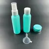 Suministros del Fabricante Set de Botellas de Viaje Siete Piezas Portátil Loción Cosméticos Presión Botella de Spray de Plástico Mayoreo