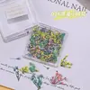 Arte de Unhas Flores Secas Joias para Unhas Estilo Ins Japonês Pintura a Óleo Jardim de Monet Pétala Flor Floral Misto Material DIY