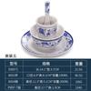 Kaibo Ya melamina hotel restaurante porcelana azul e branca conjunto de quatro peças louça de plástico comercial imitação de porcelana pratos xícara colher