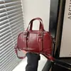 Bolso de mano de moda nuevo, bolso tipo almohada versátil vintage, bolso de hombro, bolsa suave tipo bowling de gran capacidad para el día a día