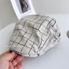 Boné matelassê vintage estilo Chanel para mulheres, boné de beisebol com proteção solar para o verão, boné newsboy texturizado, boné de equitação