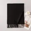 Cachecol de lã liso personalizado com franjas, estilo coreano, versátil e elegante, perfeito para mães, modelo longo para outono e inverno