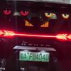 Nuevo producto ojo de demonio coche LED lámpara decorativa modificado kazilan lámpara ojo grande decoración personalidad 11 modos USB