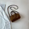Nova Coleção Outono 2025 Estilo Fresco Feminino Retrô Casual Bolsa de Bowling Fosca Moda Bolsa Transversal para o Dia a Dia
