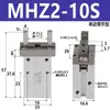 Cilindro de Dedos Hfz/Mhzl2/Mhz2-6-10-16-20-25-32D Pinza Paralela Neumática