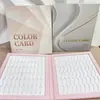 Placa de Exibição de Cor de Unha Caixa de Cartão de Cores Caixinha de Amostras de Cores de Esmalte em Gel Caixa de Cartão de Amostra de Cores Caixa de Pontas de Unha Tipo com Encaixe Embutido