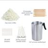 2.5 lbs (alrededor de 1.1kg) cera de soya para velas de aromaterapia, dispositivo centrador de mecha para velas