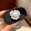 Anillo de Flor de Zircón Perla Abierta Anillo de Dedo Índice Moda Simple Vintage Europeo y Americano Joyería de Lujo Ligero Gama Alta Venta al por Mayor