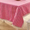 Tecido para Toalha de Mesa Pastoral Fresca Toalha de Mesa de Jantar Toalha de Mesa Toalha de Mesa de Chá Xadrez Pequeno Verde Renda Impermeável Atacado Novo Produto
