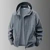 Roupa de proteção solar de gola alta para o verão masculina fina respirável roupa para pele de meia-idade roupa esportiva de proteção solar para o verão masculina 2318
