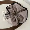 Goma para el pelo de punto con ribete de felpa cálida estilo coreano, suave y versátil, accesorio para coleta con un toque vintage